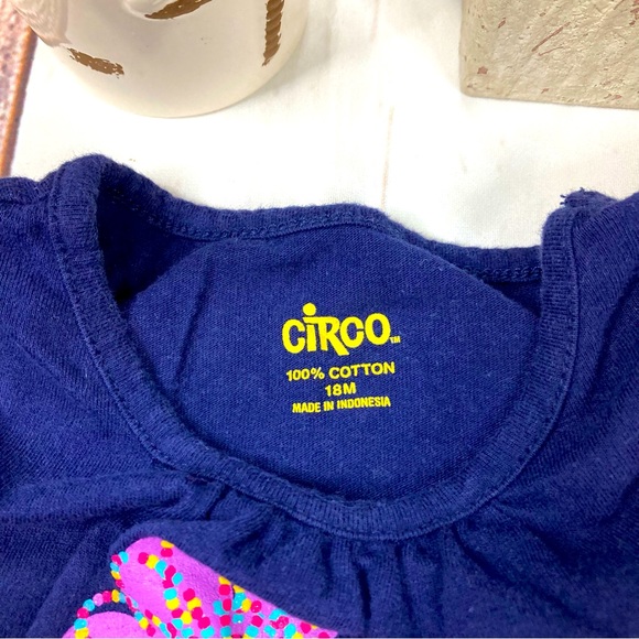 Circo Summer Outfit Neon Graphic Short Sleeve Shirt & Skort Set Sz 18M - Picture 4 of 10